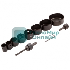 Набор кольцевых пил Matrix по дереву, 19-64 мм 11 предм