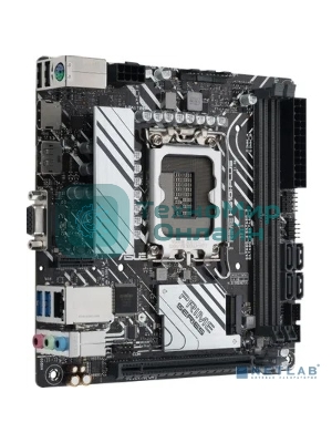 Материнская плата ASUS PRIME H610I-PLUS-CSM, LGA 1700, Intel H610, 2xDDR5, 4xSATA, 1xM.2 PCIe 3.0 x4, 1xPCIe 4.0 x16, 1xHDMI, 1xDP, 1xVGA, 2xUSB-A 3.2 Gen 1, 2xUSB-A 2.0, 1x 1Gb LAN, 3x3.5 мм, 7.1, Mini-ITX