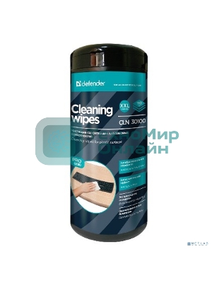 Чистящие салфетки Defender для поверхностей офисной техники (Не применять для ЖК-экранов!)/туба/110 шт/Германия
