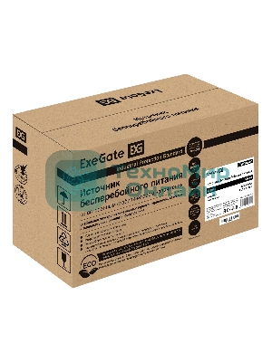 Источник бесперебойного питания (инвертор, синус, для котла) ExeGate SineTower SZ-600.LCD.AVR.1SH <600VA/360W, чистый синусоида, LCD дисплей, AVR, 1*Schuko, линейно-интерактивный, внешняя батарея 12В до 200Ач, Black>