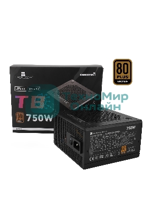 Блок питания Thermalright TR-TB750S, 750W 80 PLUS Bronze, (ATX, 3, PCIe 5.0, Non-modular, 1x24(20+4)pin 550мм, 1xCPU*2 8(4+4)pin 600+150мм, 1xPCIe*2 8(6+2)pin 500+150мм, 1x12VHPWR PCIe 5.0 12+4pin 600мм, 1xSATA*3+MOLEX4pin*1 400+150+150+150мм, 1xSATA*2+MOLEX4pin*2 400+150+150+150мм, Active, 120x120мм, 150x140x86mm, APFC, )