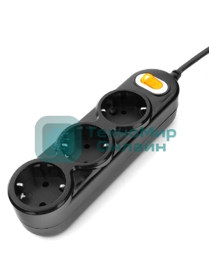 Удлинитель Power Cube PC 5 м 3р с/з, с выкл. 16А PC-1-5М (коробка) (3*1,5 мм2)