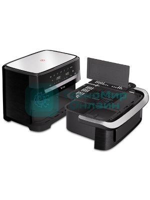Аэрогриль Tefal Dual Easy Fry Flex EY9228E0 черный, 2700 Вт, 9 л, сенсор, 6 программ