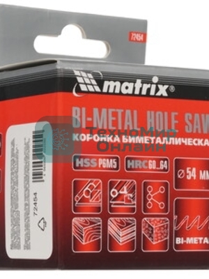Коронка Matrix BIMETAL, 54 мм