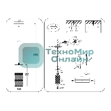 Светильник Ambrella light TR8500 BK черный E27 max 60W D100*1000