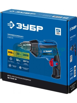 Дрель ударная Зубр ЗД-П550 ЭР 550Вт ключевой реверс