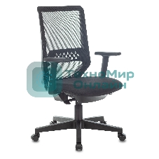 Кресло Бюрократ MC-611N TW-01 38-418 черный, сетка/ткань, 120 кг, механизм качания