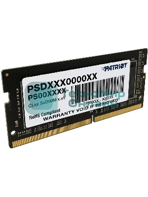Оперативная память Patriot Signature, DDR4, 32GB (1x32 GB), 3200 MHz, CL22, SO-DIMM
