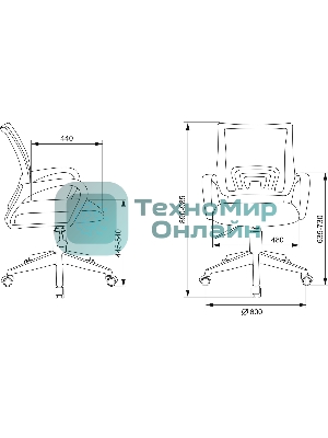 Кресло Бюрократ BuroKIDS 1 W Sticks 06 голубой, ткань, 120 кг