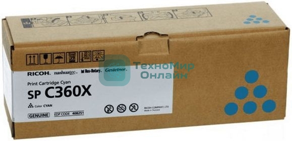 Картридж лазерный голубой, тип SP C360X Ricoh SP C361SFNw (9K, только для МФУ)