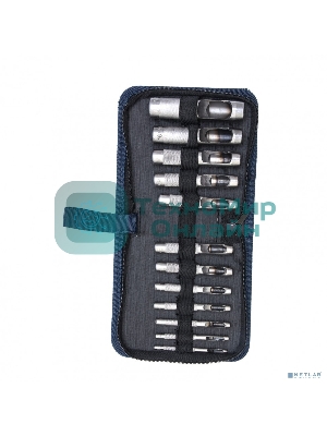 Набор пробойников для кожи Сибртех 3; 4; 5; 6; 7; 8; 9; 10; 12; 14; 16; 19 мм, 12 шт