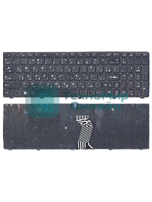 Клавиатура для ноутбука Lenovo IdeaPad G500 G700 черная с черной рамкой