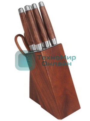Набор ножей кухонных Rondell RD-1891 компл.: 4 предм. разд. дос. черный/бордовый блистер