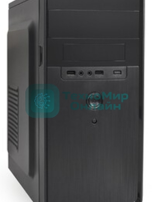 Компьютерный корпус Minitower ExeGate EX286425RUS BA-309-400W-8 (mATX, БП AA400 с вент. 8см, 2хUSB, HD аудио, черный)