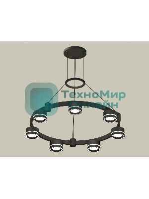 Светильник Ambrella light XR92051601/7 SBK/FR черный песок/белый матовый GX53  (A9205, C9238, N8434)