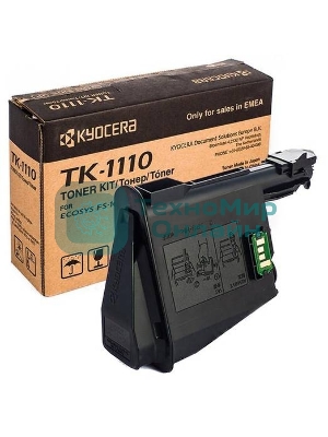Картридж лазерный Kyocera TK-1110 (1T02M50NX0/1T02M50NX1) черный для FS-1040/FS-1060DN/FS-1020MFP/FS-1025MFP/FS-1120MFP/FS-1125MFP 2500 стр.