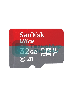 Флеш карта microSD 32GB SanDisk microSDHC Class 10 Ultra (SD адаптер) UHS-I 100MB/s