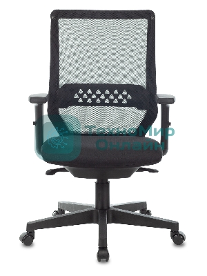 Кресло Бюрократ MC-611N TW-01 38-418 черный, сетка/ткань, 120 кг, механизм качания