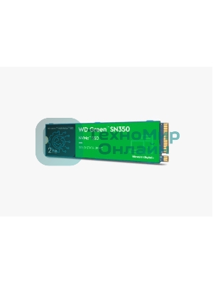 Накопитель SSD WD Green SN350 WDS200T3G0C, 2000Gb, PCIe 3.0 x4, M.2 2280, NVMe, R/W 3200/3000
