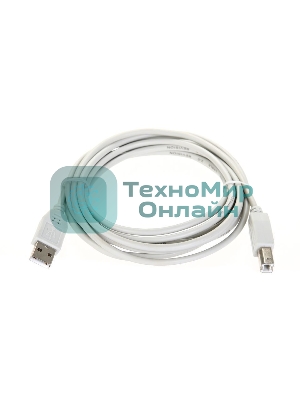 Кабель AM/BM USB2.0 3м Telecom USB 2.0 A-->B 3.0m, белый/серый, TC6900-3.0M