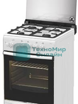 Плита газовая Darina 1B1 GM 441 008 W белый/черный, конфорок 4 шт, духовка 50 л, 50 см x 85 см x 51 см