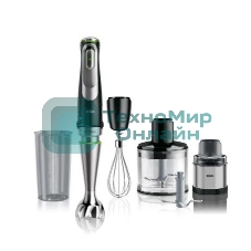 Блендер погружной Braun MQ9138XI, 1200Вт, черный