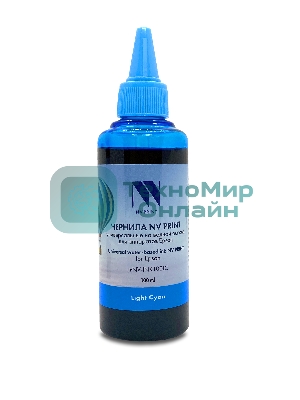Чернила NVPrint универсальные на водной основе NV-INK100LC для аппаратов Epson (100ml) Light Cyan совместимые