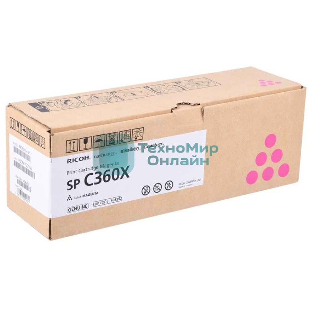 Картридж лазерный тип SP C360X малиновый для Ricoh SP C361SFNw (9K, только для МФУ)