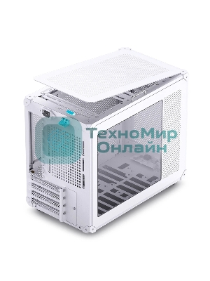 Компьютерный корпус без блока питания JONSBO C6 MAX Handle, Mini-Tower, TG, no fan, 1xUSB-A 3.0 + 1xUSB-C 3.1, mATX, mITX белый