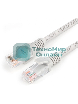 Патч-корд Premier PP31-1M-LSZH 1Гбит/с UTP 4 пары cat.5E CCA molded 1м серый RJ-45 (m)-RJ-45 (m)