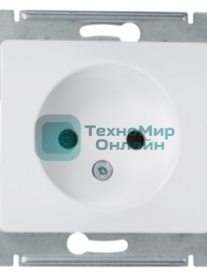 Механизм розетки 1-м СП Glossa 16А IP20 без заземл. бел. SchE GSL000141