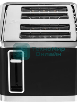 Тостер BQ T4000 чёрный/нержавеющая сталь, 1600 Вт, 4 слота