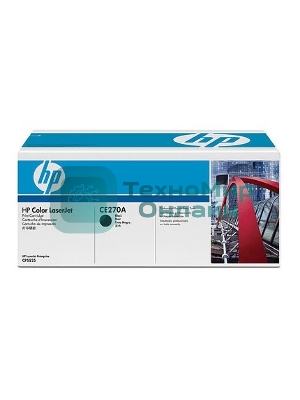 Картридж лазерный HP CE270A черный для Color LaserJet Enterprise CP5525 13500 стр.