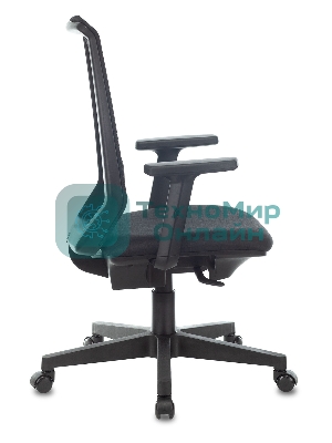 Кресло Бюрократ MC-611N TW-01 38-418 черный, сетка/ткань, 120 кг, механизм качания