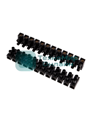 Клеммная винтовая колодка Rexant KВ-35 10-35, ток 80 A, полипропилен черный (10 шт./уп.)