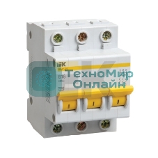 Выключатель автоматический модульный 3п D 2А 4.5кА ВА47-29 IEK MVA20-3-002-D