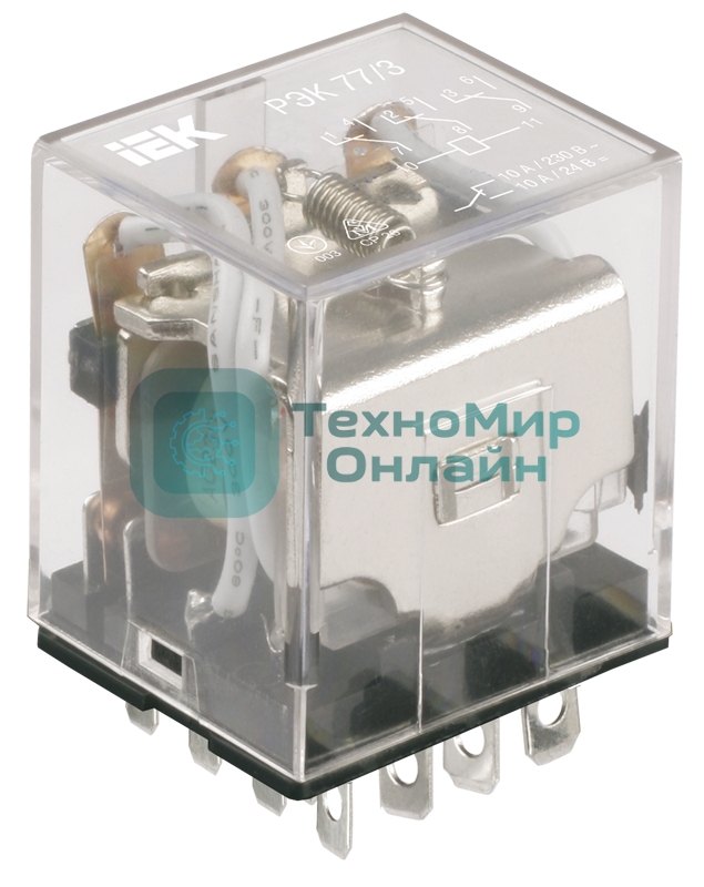 Реле IEK ONI РЭК78/3(MY3) с индикацией 5А 230В АC