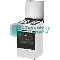 Плита газовая Darina 1B1 GM 441 018 W белый/черный, конфорок 4 шт, духовка 50 л, 50 см x 85 см x 51 см
