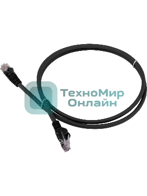 Патч-корд LANMASTER LSZH UTP cat.6, 2.0 м, черный