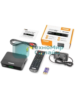 Приставка для цифрового ТВ Cadena CDT-2388S черный, DVB-T2, DVB-T, HDMI, USB 2.0