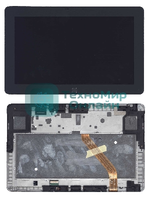 Модуль (матрица + тачскрин) для Samsung ATIV Tab GT-P8510 черный с рамкой