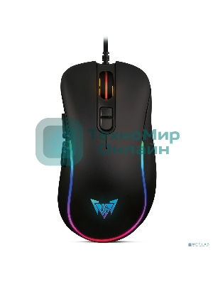 Мышь проводная Crown CMGM-902 черный, 7200 dpi, USB, кнопки - 7