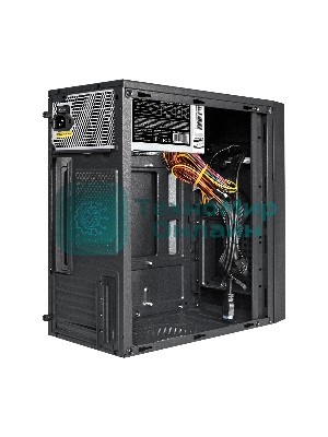 Компьютерный корпус Minitower ExeGate BAA-109U2-UNS350 (mATX, БП UNS350 с вент. 12см, 2*USB+2*USB 3.0, аудио, черный)