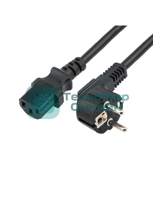 Шнур сетевой Rexant СЕЕ 7/7 (Schuko) – IEC 320 C13 3x1,0мм², длина 1,8м