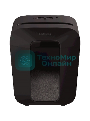Шредер Fellowes PowerShred LX41 черный (секр.P-4)/перекрестный/8лист./17лтр./скрепки/скобы/пл.карты