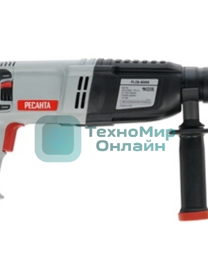 Перфоратор Ресанта П-28-800К, SDS-plus, 800 Вт, 3,4 Дж, от сети