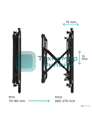 Настенное крепление ONKRON PRO7 Mдля видеостен 40”-70