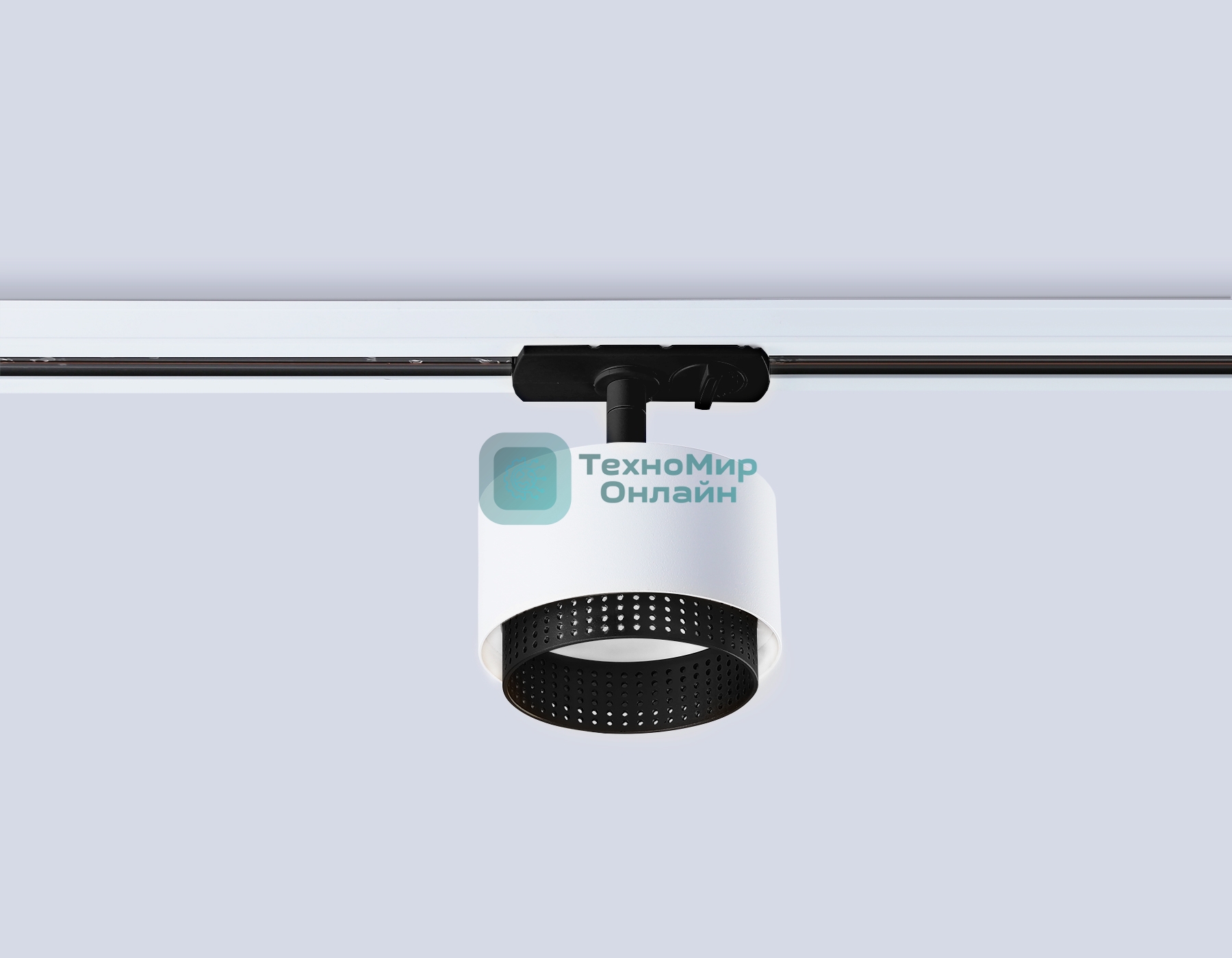 Трековый однофазный светильник Ambrella light GL5379 WH/BK белый/черный GX53 max 12W D95*130