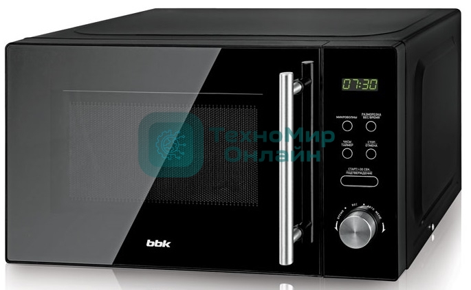 Микроволновая печь BBK 20MWS-722T/B-M/RU черный, 20 л, 700 Вт, переключатели - тактовый/сенсор