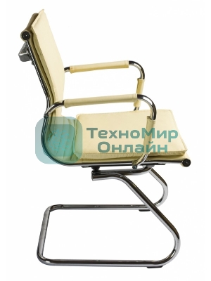 Кресло Бюрократ CH-993-Low-V/Ivory слоновая кость, экокожа, 120 кг, механизм качания, низкая спинка